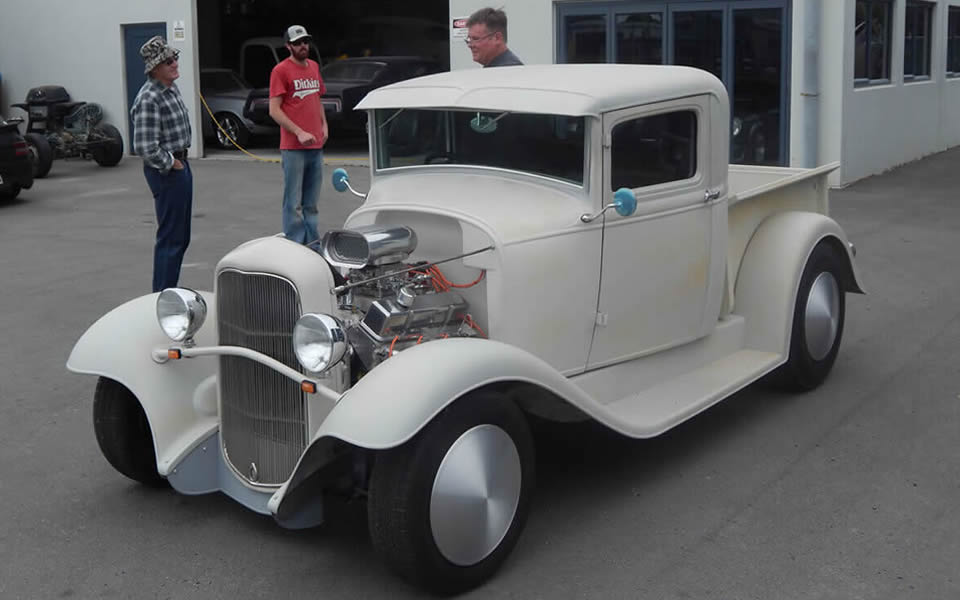 1932 Ford Pickup during restoration.