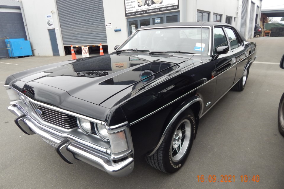 1972 Ford Capri Panel Paint Finished By Marlborough Classic And Custom Restorations NZ